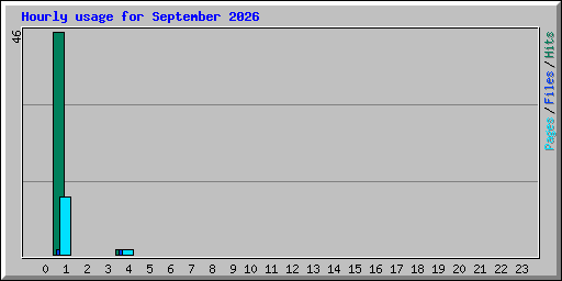 Hourly usage for September 2026